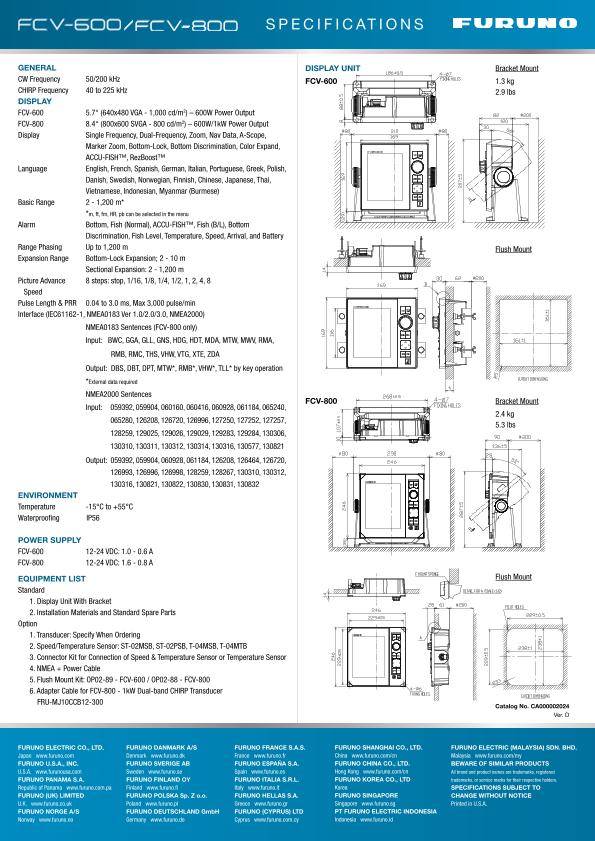 FCV-600/FCV-800 Brochure