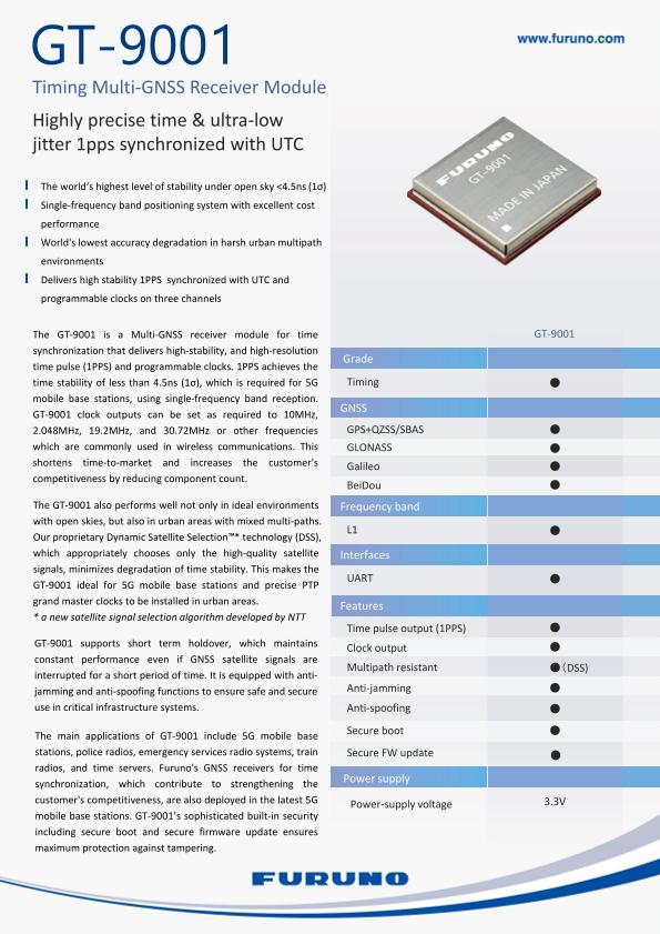 GT-9001 Brochure