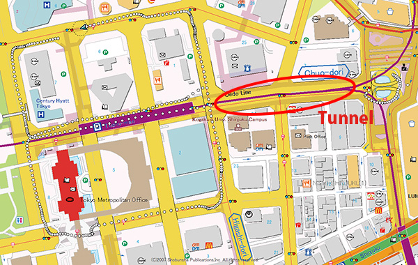 GNSS-only positioning(Positioning interrupted in tunnel)