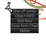 ECDIS - Contextual menu