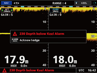 Visual and audible alerts screenshot