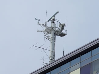 Antenna unit of the surveillance Radar