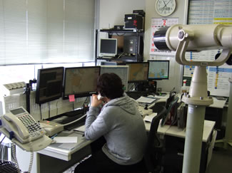 Monitoring room for surveillance Radar