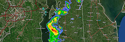 Weather Radar tracking a storm system (USA)