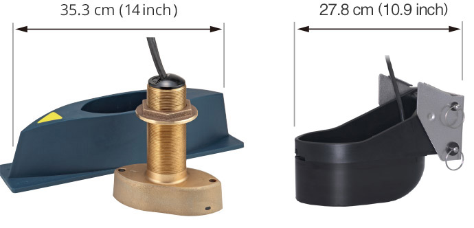 Thru-hull Transducer B54 (SS54) and Transom mount Transducer TM54